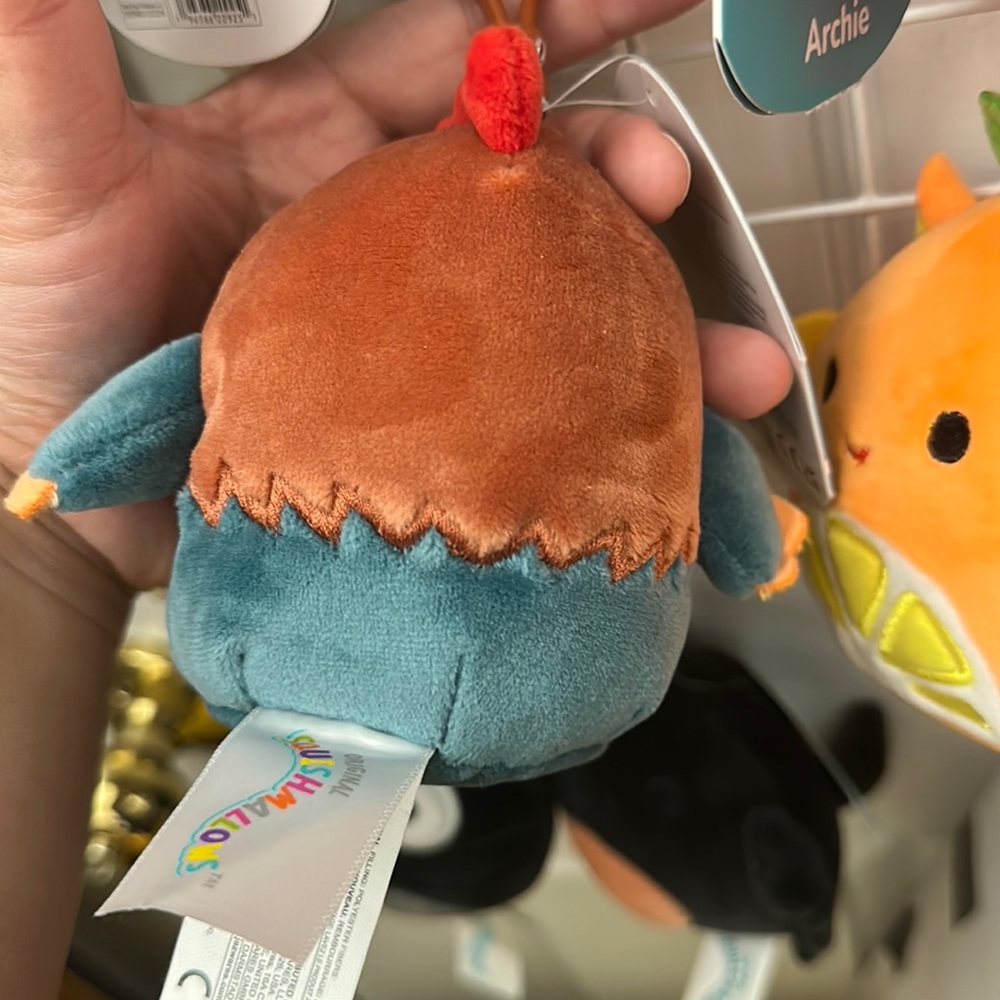 (NWT) Reed the rooster squishmallow clip - Picture 2 of 4